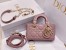 Dior Lady D-Joy Micro Bag In Peony Pink Cannage Lambskin