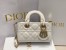 Dior Lady D-Joy Micro Bag In White Cannage Lambskin