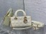 Dior Lady D-Joy Small Bag in White Patent Calfskin