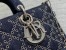 Dior Lady D-Joy Bag In Eyelet Blue Cannage Denim