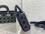 Dior Lady D-Joy Bag In Eyelet Blue Cannage Denim