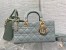 Dior Lady D-Joy Medium Bag in Grey Patent Cannage Calfskin