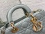 Dior Lady D-Joy Medium Bag in Grey Patent Cannage Calfskin