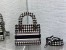 Dior Mini Lady D-Lite Bag In Black and White Houndstooth Embroidery