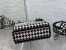 Dior Mini Lady D-Lite Bag In Black and White Houndstooth Embroidery