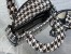 Dior Mini Lady D-Lite Bag In Black and White Houndstooth Embroidery
