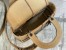 Dior Medium Lady D-Lite Bag In Beige Jute Canvas with Dior Union Motif