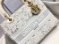 Dior Medium Lady D-Lite Bag In Natural Embroidery with Macrame Effect