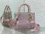 Dior Lady D-Lite Medium Bag in Grey and Pink Toile de Jouy Reverse Embroidery