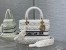 Dior Medium Lady D-Lite Bag In White Cannage Shearling