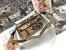 Dior Diorcamp Small Bag In Beige Jute Canvas with Dior Union Motif