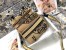 Dior Diorcamp Small Bag In Beige Jute Canvas with Dior Union Motif
