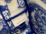 Dior Small Diorcamp Bag In Blue Transparent Toile de Jouy Canvas