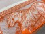 Dior Small Diorcamp Bag In Orange Transparent Toile de Jouy Canvas