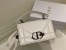 Dior 30 Montaigne Chain Bag With Handle In White Lambskin