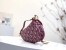 Dior Mini Saddle Bag In Bordeaux Oblique Jacquard Canvas