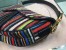 Dior Saddle Canvas Bag Embroidered With Multi-coloured Stripes