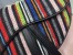 Dior Saddle Canvas Bag Embroidered With Multi-coloured Stripes