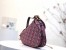 Dior Saddle Bag In Bordeaux Oblique Jacquard Canvas