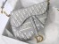 Dior Saddle Bag In Gray Dior Oblique Embroidery