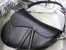 Dior Saddle Bag In Black Soft Calfskin