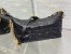 Dior Diorstar Hobo Bag with Chain in Black Crinkled Calfskin