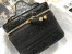 Dior Small Travel Vanity Case In Black Cannage Lambskin