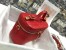 Dior Small Travel Vanity Case In Red Cannage Lambskin