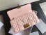 Dior DiorAddict Continental Wallet In Pink Lambskin