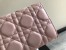 Dior DiorAddict Continental Wallet In Pink Lambskin