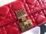 Dior DiorAddict Continental Wallet In Red Lambskin