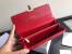 Dior DiorAddict Continental Wallet In Red Lambskin