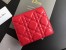 Dior French DiorAddict Wallet In Red Lambskin