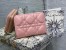 Dior Lady Dior Voyageur Small Coin Purse in Pink Lambskin