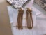 Dior Tribales Chain Earrings In Antique Gold-Finish Metal