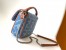 Fendi Baguette Mini Bag in Denim with FF Embroidery 