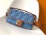 Fendi Baguette Medium Bag in Denim with FF Embroidery 