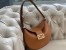 Fendi Small Croissant Hobo Bag In Brown Leather