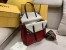 Fendi Regular Flip Tote Bag In Red Calfskin