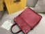 Fendi Regular Flip Tote Bag In Red Calfskin