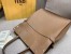 Fendi Large Flip Tote Bag In Brown Calfskin