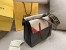 Fendi Large Flip Tote Bag In Grey Calfskin