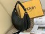 Fendi Fendigraphy Small Hobo Bag In Black Leather