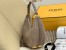 Fendi Fendigraphy Small Hobo Bag In Beige Suede Leather