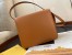 Fendi Karligraphy Bag In Brown Calfskin Leather