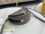 Fendi Moonlight Saddle Bag In Grey Calfskin