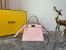 Fendi Peekaboo ISeeU Petite Bag In Pink Nappa Leather