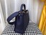 Fendi Blue Peekaboo Medium Bag With Pequin Motif