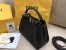 Fendi Peekaboo Mini Selleria Bag In Black Cuoio Romano Leather