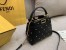 Fendi Peekaboo XS Bag With Star Studs In Black Nappa Leather 